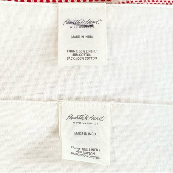 (6) Hearth and Hand Red Embroidered Placemats - Picture 6 of 6